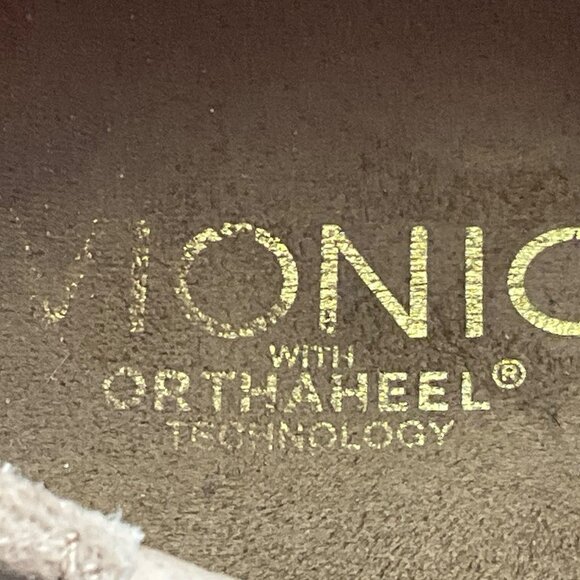 Vionic 5 Orthaheel Tech Leather Brown Slip-On Shoes Addison Moccassin Sneakers - Picture 6 of 14